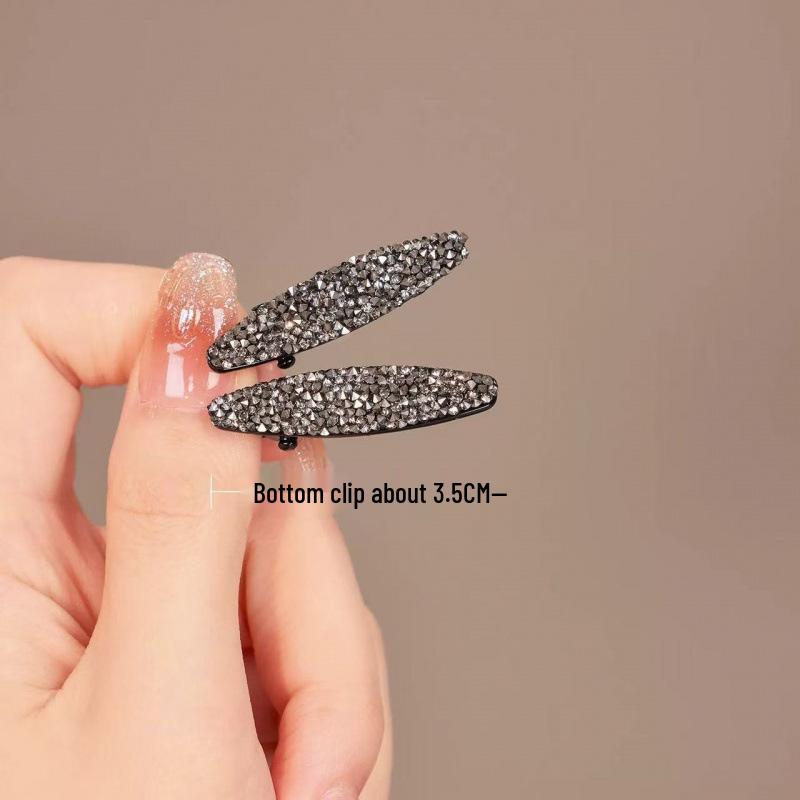 

Mini Rhinestone Bangs Duckbill Hair Clip - 2026 High-End Style