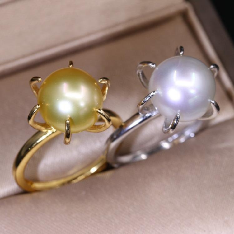 Pack of 4 Unique Claw Prong Style Rings Setting Durable Rings Blank Support Tray