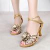 New Latin Dance Shoe Ladies Dancing Shoes Flower Soft Soles Ballroom Tango Salsa Dancing Shoe Girl Adults Shoes