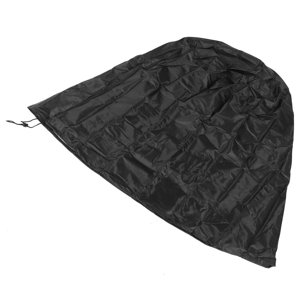 Pokrowiec na fontannę z ściągaczem na dole Czarny 420D Srebrzona tkanina Oxford Wodoodporny Pyłoszczelny Ochrona fontanny do