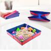 Sand Table, 48x48cm Foldable Oxford Cloth Sand Tray, Sensory Toy for Kids, Gift for Boys