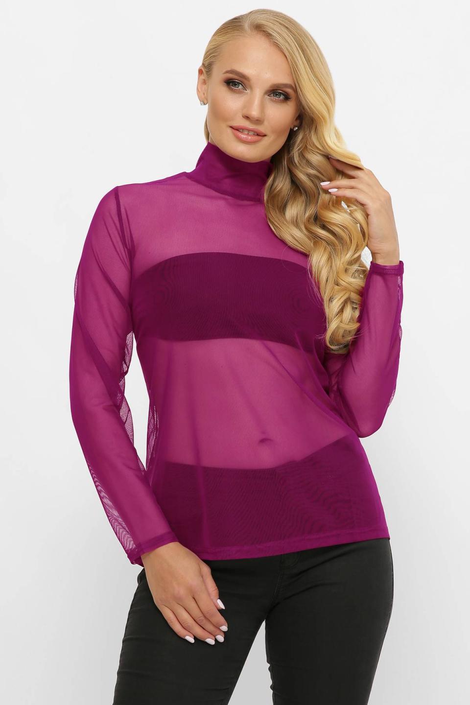 

Гольф зі стрейч-сітки Tatiana БОНА 7XL бузковий