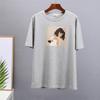 Hirsionsan Aesthetic Cartoon Printed T Shirt Women Summer Loose Casual Clothes Ladies Elegant Harajuku Graphic Tees Cotton Female Tops