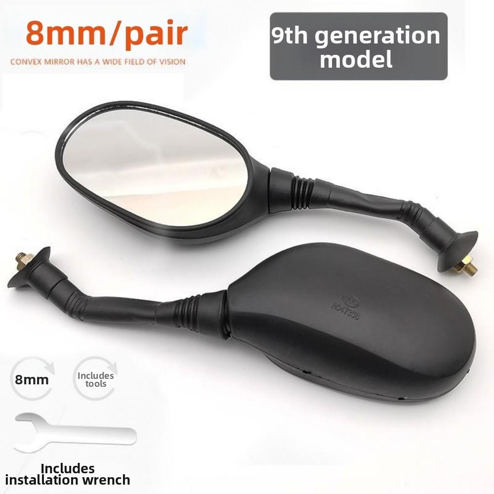 1Pair Universal Electric Scooter Rearview Mirror  for GY6 50cc 125cc 150cc Chinese ATV QUAD