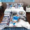 3PCS Erling Haa-land's Electric Moment Bedding Set,Including 1pc Duvet Cover And 2pcs Pillowcases Perfect for Bedroom, Dormitory, Fan Christmas gift