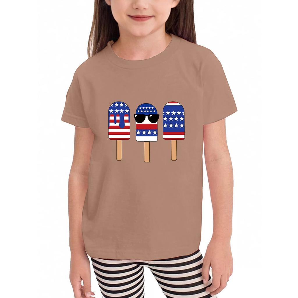 Toddler Girl Boy T-Shirts Kids Top Boys And Girls Printed Short Sleeved T-shirt