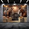American Country Cowboy Style Decorative Tapestry Ranch Theme Store Photography Studio Background Retro Wild Style