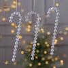 Snowflake Icicle Drop Ornaments Crystal Christmas Tree Transparent Decoration Pendant Christmas Home Decoration Navidad 2023