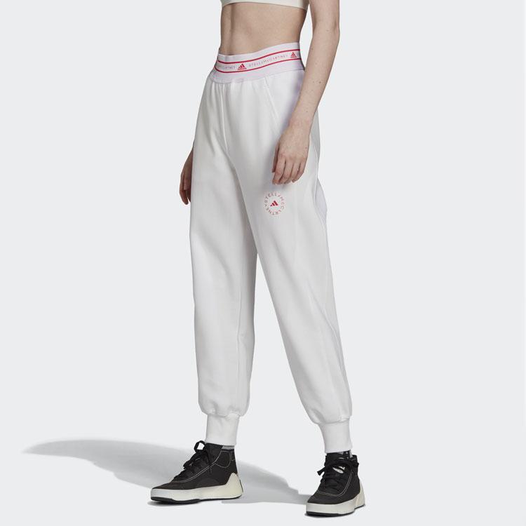 Adidas X Stella McCartney Kolaborace Stussy Série kostek Duhové kostky Potisk písmen Tričko s dlouhým rukávem Dámské topy Bílá H53721