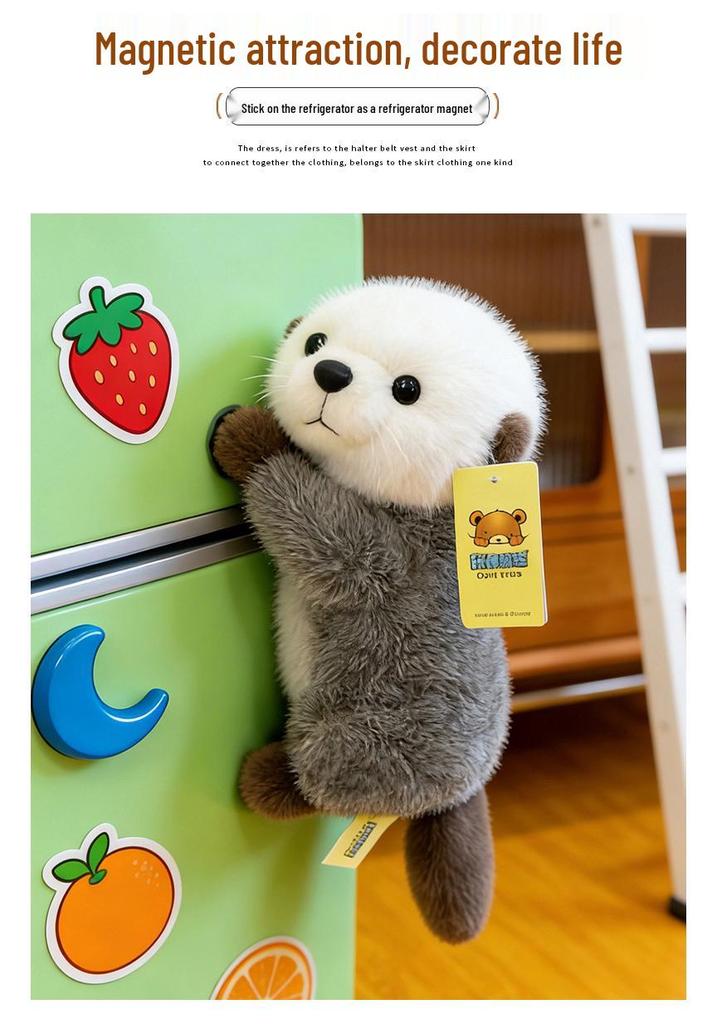 Adorable Sea Otter Plush Toy - Fluffy and Warm Children's Zoo Doll