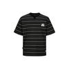 Evisu SS24 Multi-Embroidered Stripe Short Sleeve T-Shirt Men Tops Black 2ESHTM4TS8056LFCT