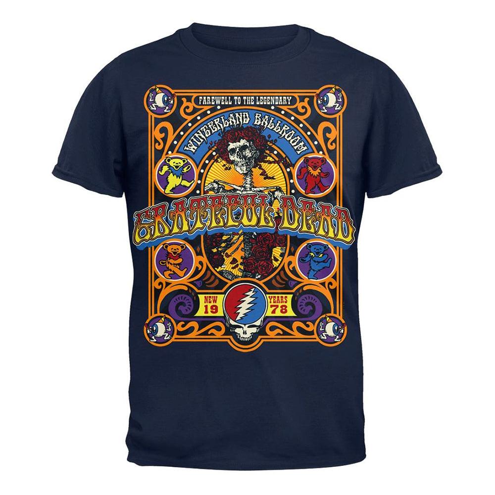 Vintage Grateful Winterland Ballroom Unisex T-Shirt Soft Cotton Tee VA274 XXXL