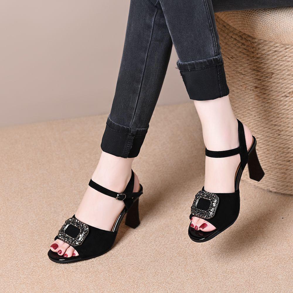 Summer Shoes High Heeled Sandals for Women s Single Shoes Women Shoes Elegant Sandals Women Pumps 40