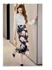 2025 Spring Fashion Slim Fit Long-Sleeve Shirt & Midi Skirt Set