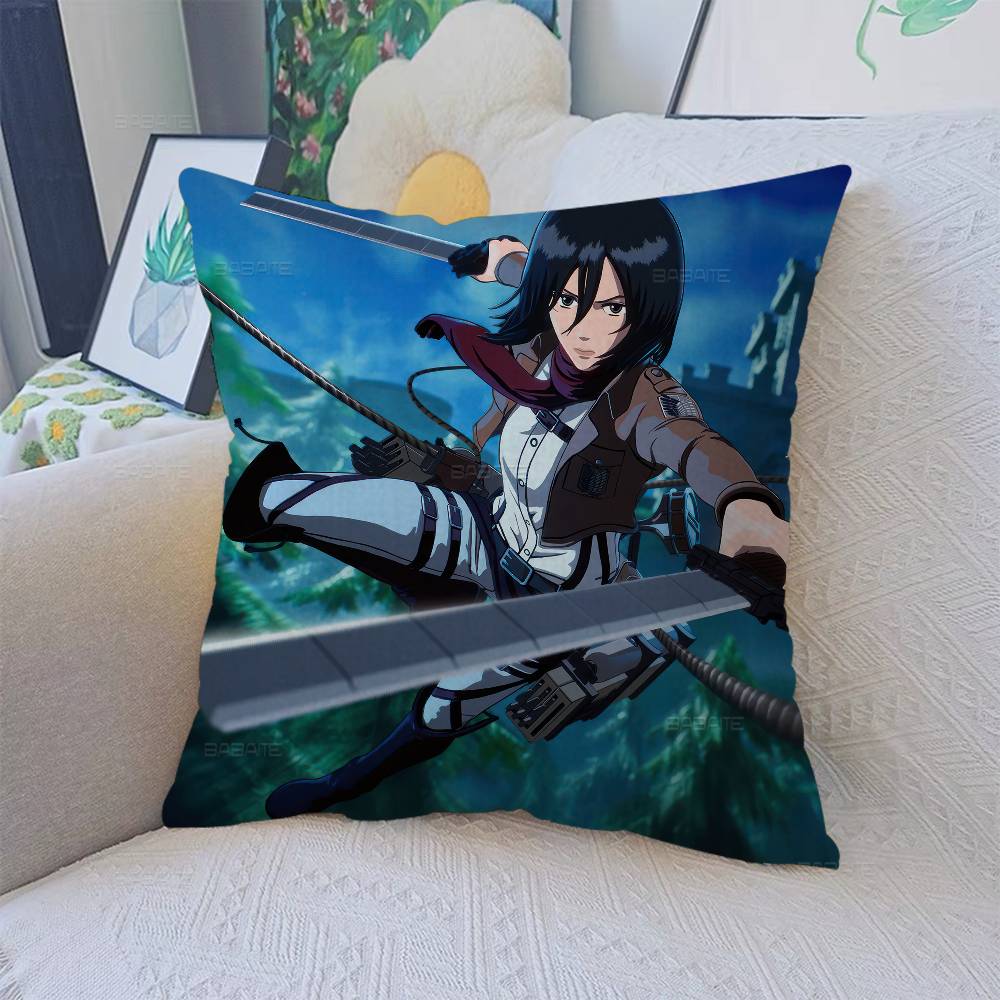 Japanese Manga A-Attack O-On T-Titan Cushion Cover Decorative Pillow Sofa Home Decor Case Pillow Cases