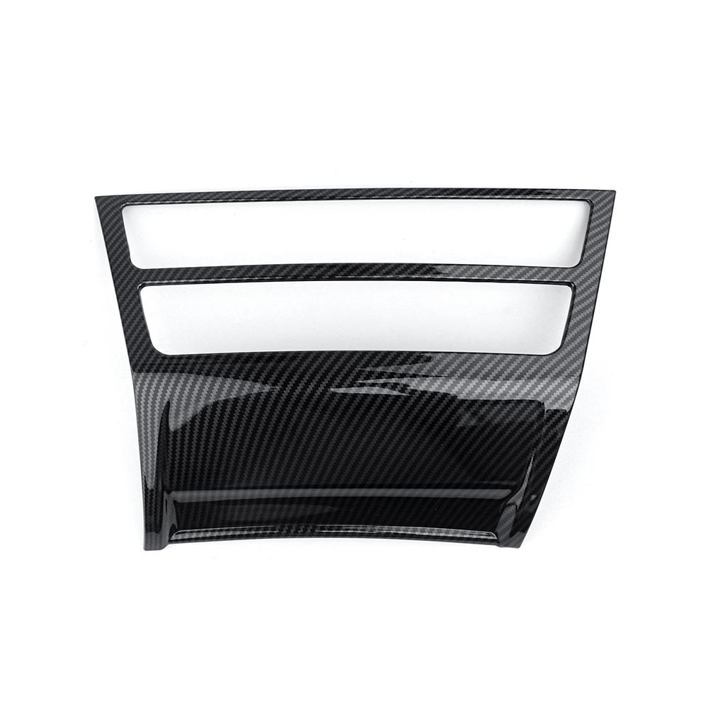 Car Tuning Carbon Fiber ABS Air conditioning Switch Adjustment Frame Cover Trim Accessories For Genesis G80 DH 2015-2020 LHD