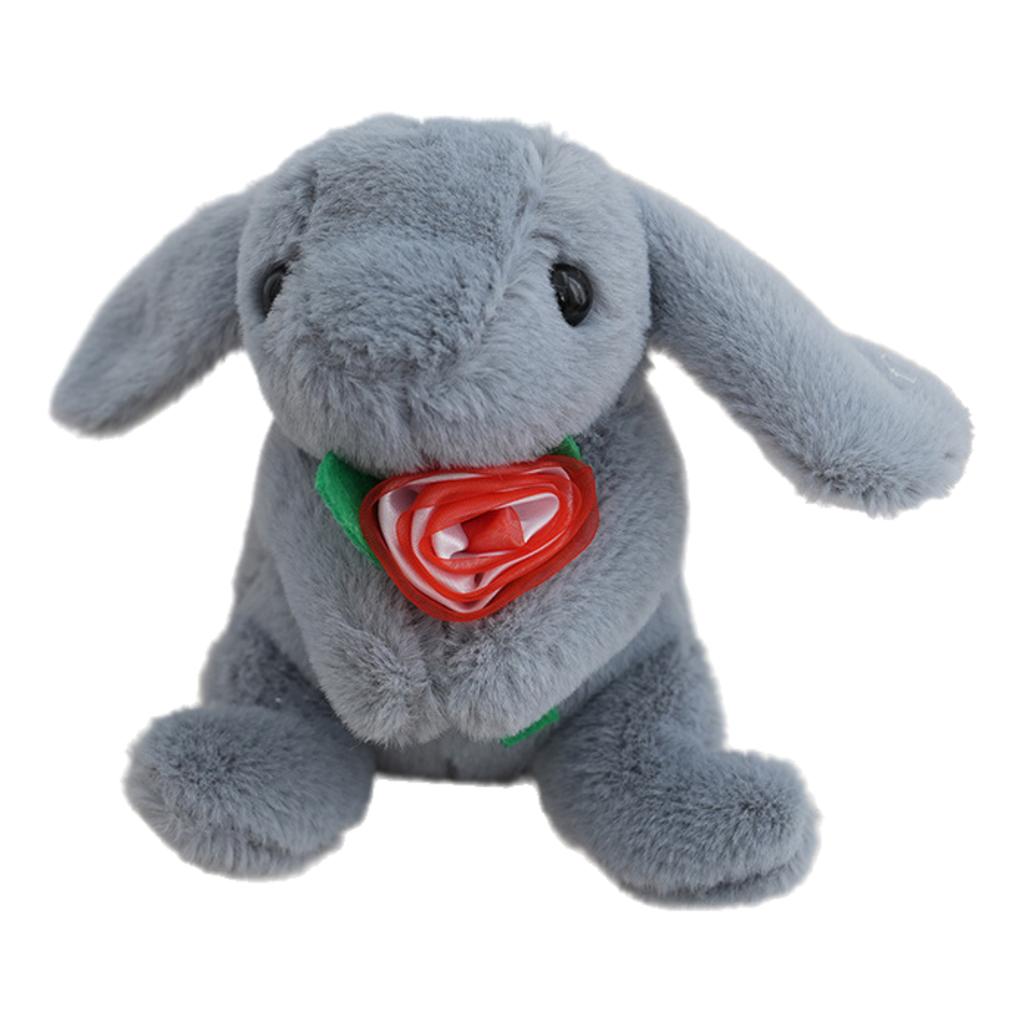 Flower Rabbit Bunny Plush Toy Keychain Stuffed Toys Pp Cotton Girl Filling