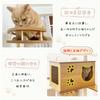 Japanese Manufacturer RAKU Cat For Senior Fat Transparent Comes with Hammock Height Approximately 130 Cat House for Multiple Rounded Easy To with