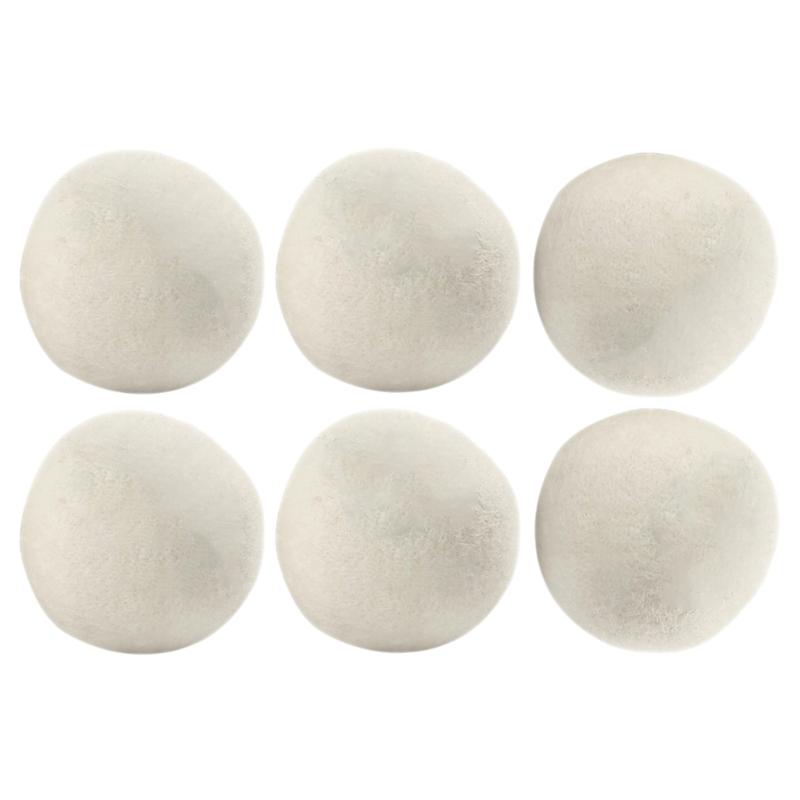 Natural Fabric Softening Ball Efficient Laundry Wool Dryer Ball Essential Cut Down Drying Time 7cm Diameter Pack of 6