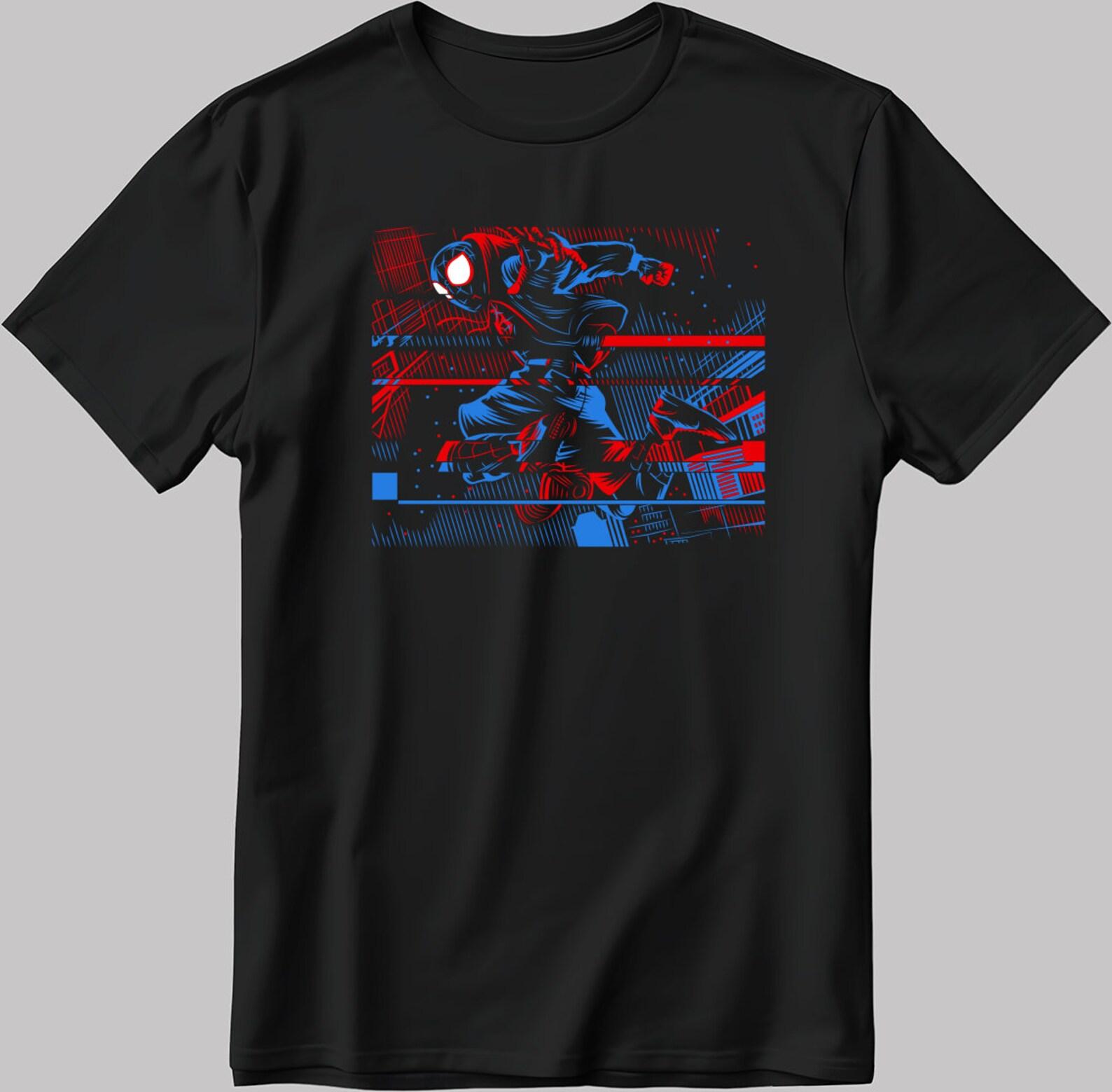 Spider Man Into The Spider-Verse Short Sleeve White-Black Men s / Women s T-Shirt U135 4XL