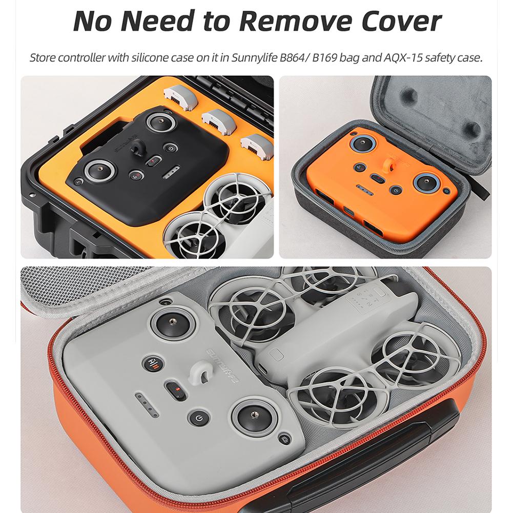 Silicone Cover Case Sleeve Anti-Scratch Protective Cover for DJI NEO/Mini 4 Pro/AIR 3S RC N3/N2/N1 Remote Controller