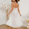 Sexy Underwear European and American Nightclub V-neck Nightdress Backless Pearl Suspender Dress 898