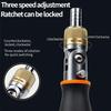 10 In 1 Portable Ratchet Screwdriver Multifunctional Hidden Screwdriver Head Corner Capable Multi Angle Screwdriver Set