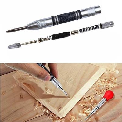 Heavy Duty Automatic Center Punch High-carbon Steel Center Hole Punch Carpentry Tool