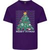 Fitness Merry Fitmas Christmas Tree Gym Unisexs Light Cotton TShirt