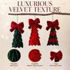 Vintage Bow Fabric Xmas Tree Pendant Layered Cut Tree-Shaped Holiday Hanging  Christmas Desktop