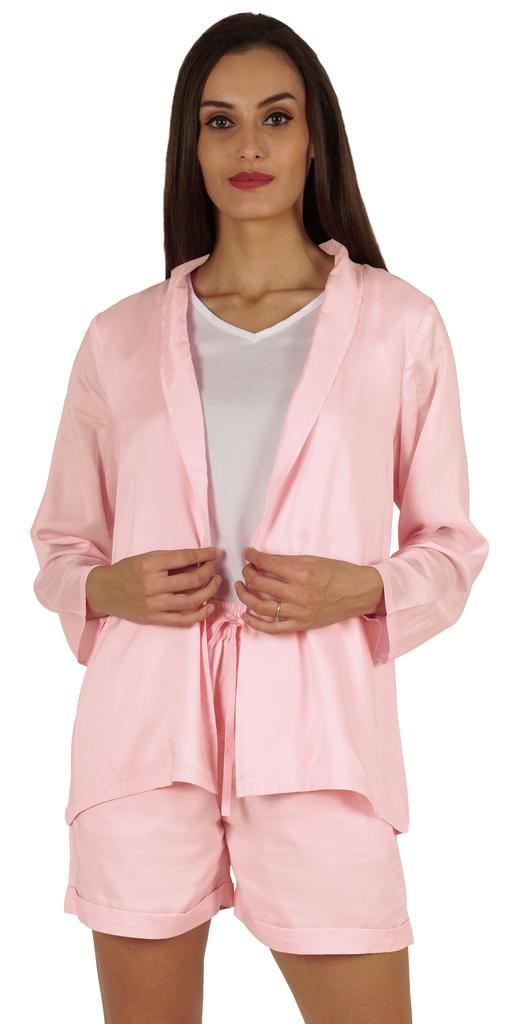 Inkmeso Elegant Shrug  & Shorts Set For Women  s 3 Piece Outfits Loungewear Summer