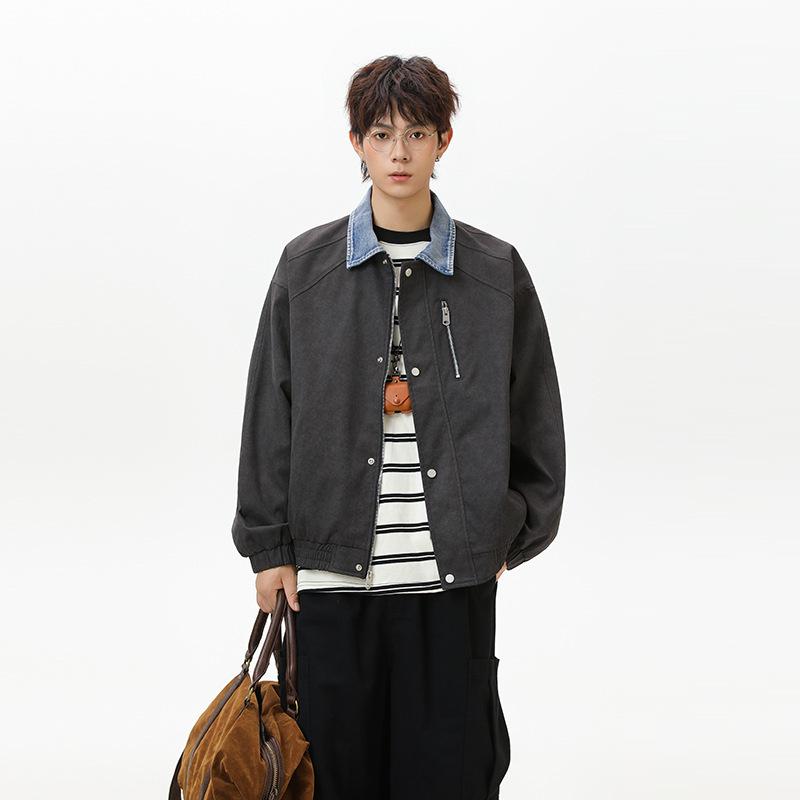 Autumn Men s High-End Casual Jacket – Stylish Spring/Fall Couple s Coat Double Extra Large