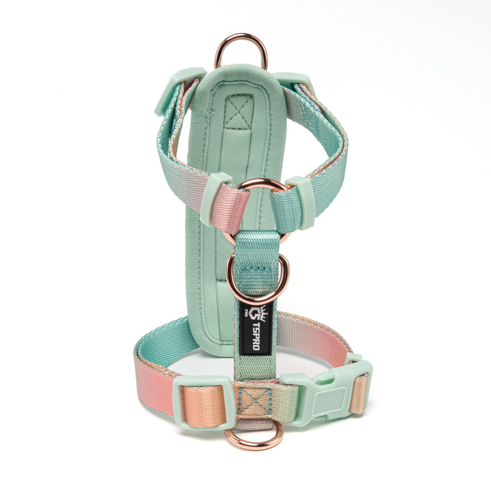 

TSPRO Dog Harness with Lightweight and Breathable Suitable for Small and Medium Perfect for Walking and Durable Pet Harness Size Anti-Pull Protection,