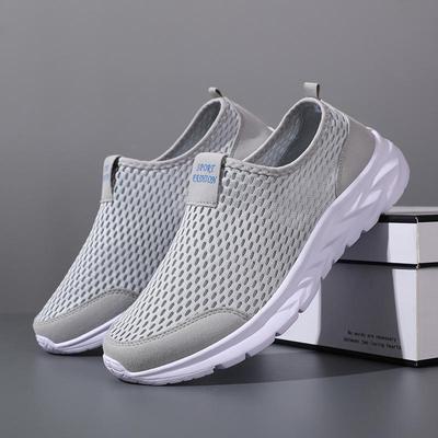 Herren Leichte Atmungsaktive Slip-On Mesh Sportschuhe