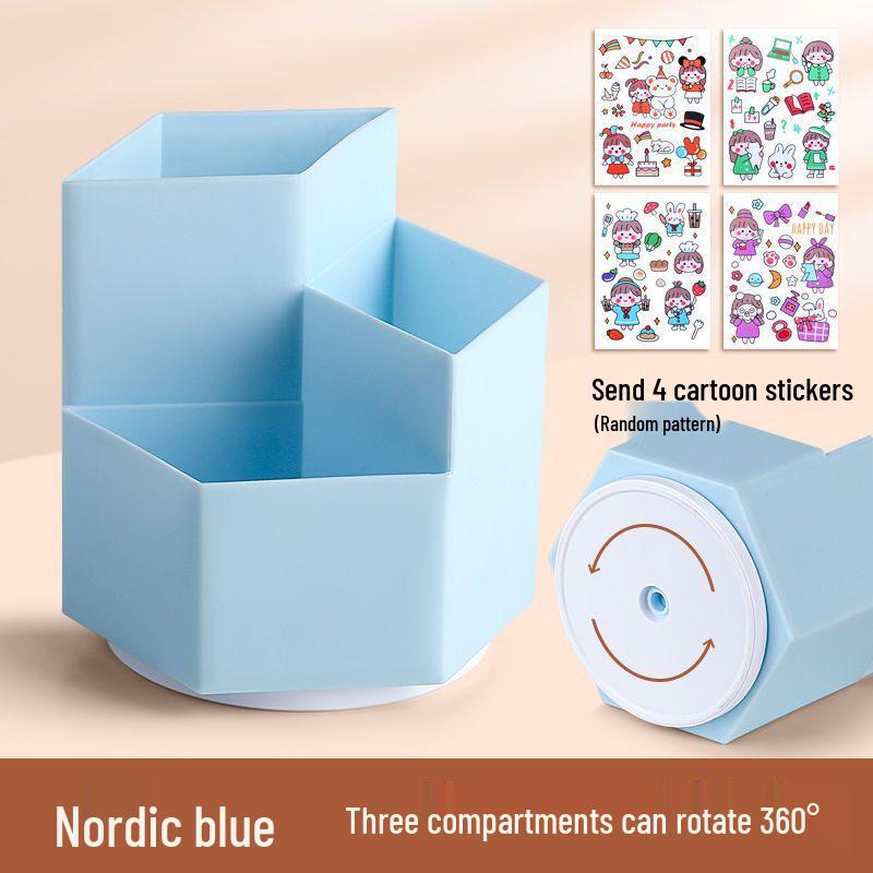 360° Rotating Multifunctional Pen Holder for Students and Office Desks