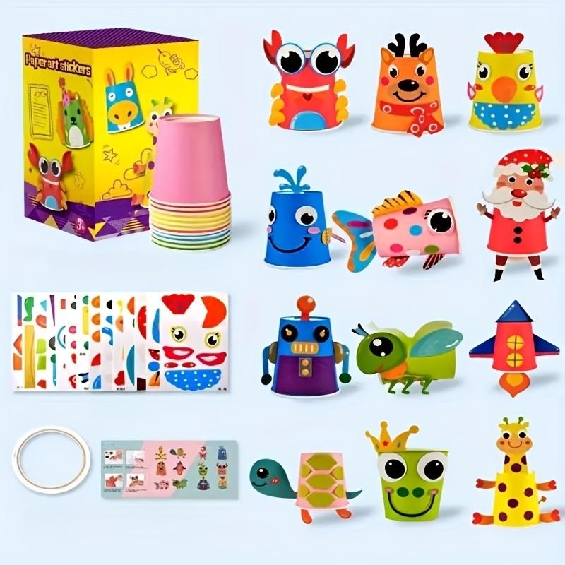 1Set Children's Animal Handicraft DIY Set Puzzle Handicraft Decoration Enhancement Hands on Ability Small Gift
