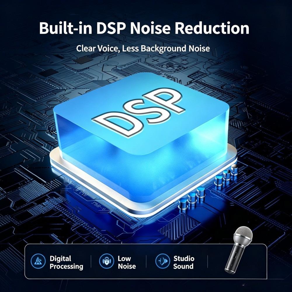 3-in-1 Universal Wireless Lapel Microphone, Noise Reduction Mic For Live Shooting, Compatible With iOS, Android, Computer