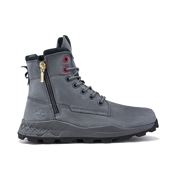 Timberland Brooklyn Series Comfortable Versatile Mid-Calf Outdoor Boots Men boots Dark-Gray A41AW