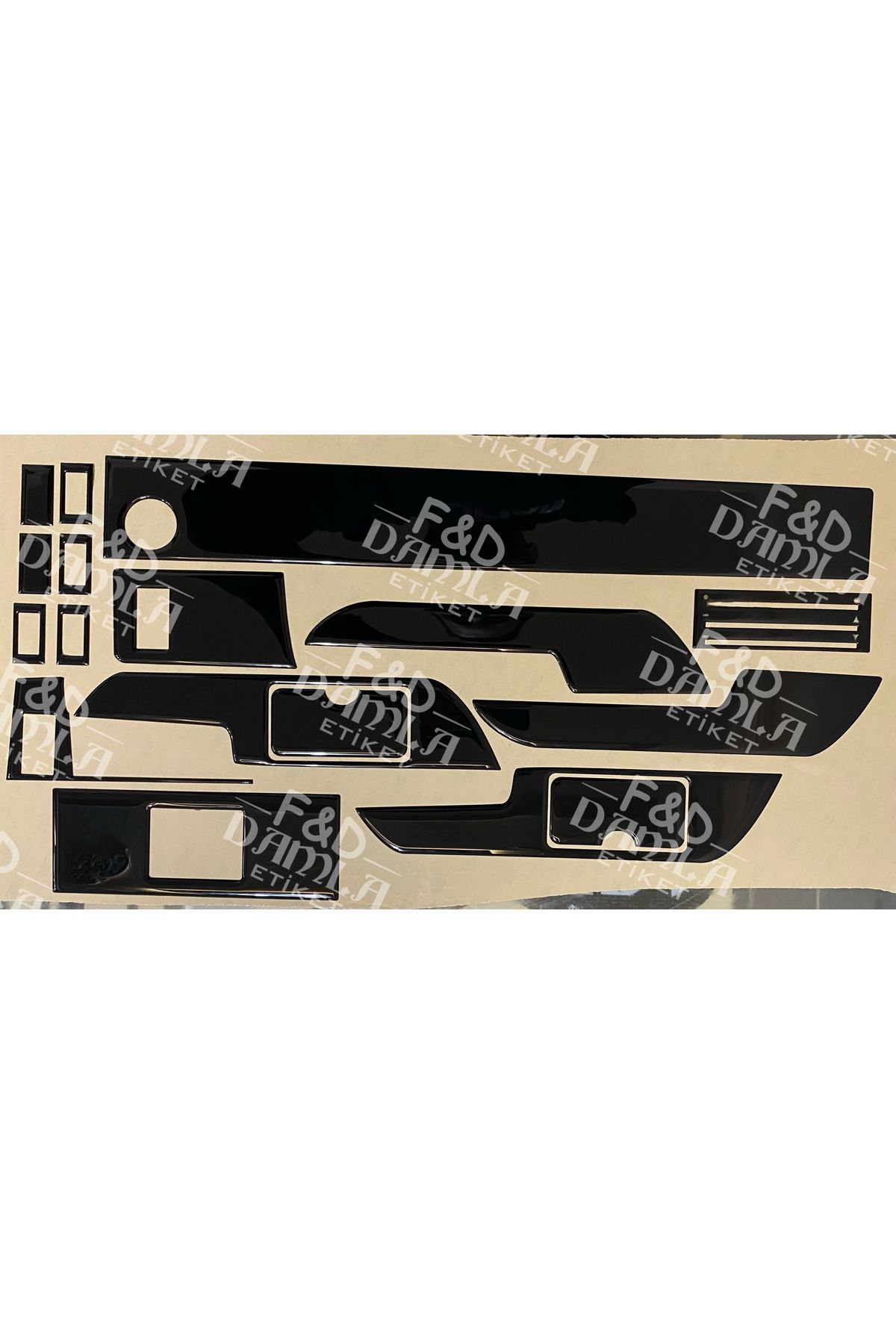 

Renault R 12 Toros Maun Kaplama Parlak Siyah Konsol Trim Göğüs Kaplama