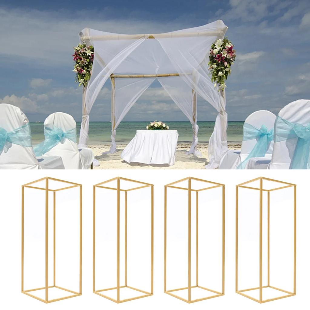 4piece Metal Flower Stand,Column Vase Wedding Table Decorations,Flower Stand,Party Wedding Table Centerpiece Column Holder Decor