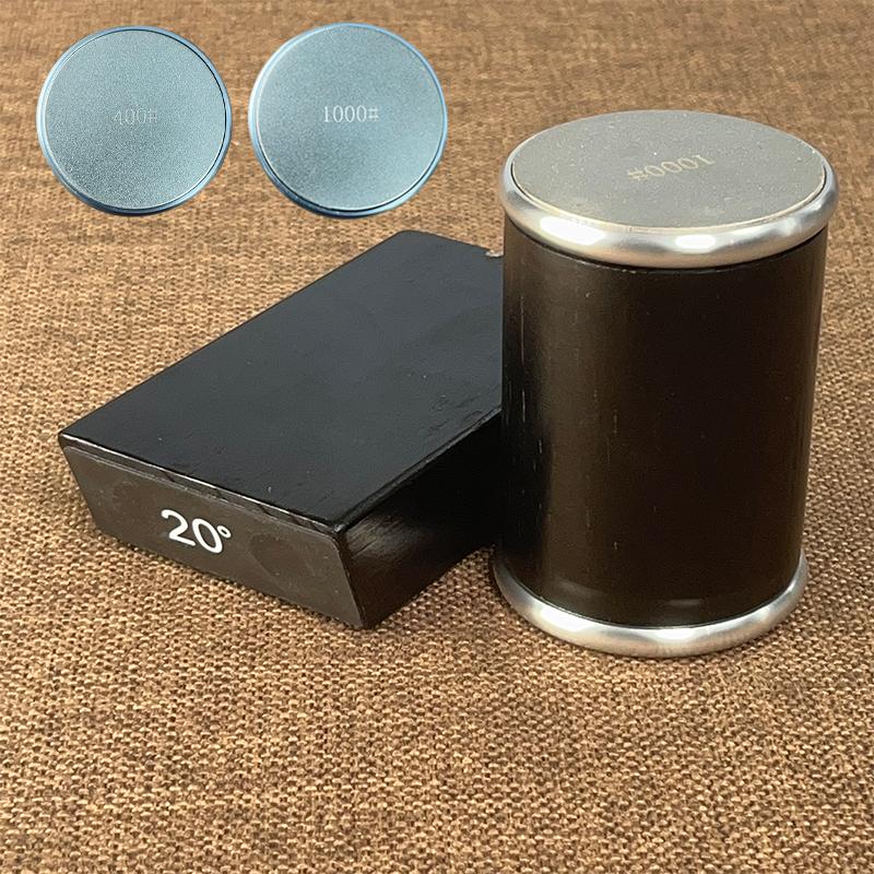 Rolling Knife Sharpeners Kit Knife Sharpener Tool Kitchen Knivies Sharpener Knife Sharpening with 15°&20°Angle Whetstone Diamond