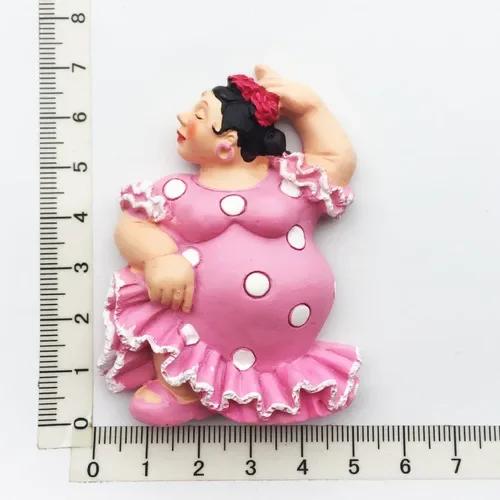 Μαγνητάκι Ψυγείου Τενερίφη Ισπανία Βαρκελώνη Τουρισμός Αναμνηστικά Χορεύτρια Φλαμένκο Μάλαγα Ψυγείο 3D Μαγνητικά Αυτοκόλλητα Ιδέες για Δώρα