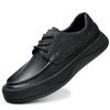 2025 Spring and Summer New Men's Shoes Leather Versatile Platform Fashion Trend Hollow Breathable Casual Leather Shoes Men's Trend