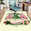 Alpha Kappa Alpha Pattern Rug, Indoor/Outdoor Mat, for Picnic, Gameroom, Bedroom, Office, Living Room, Home Decor Carpet, Birthday Gift