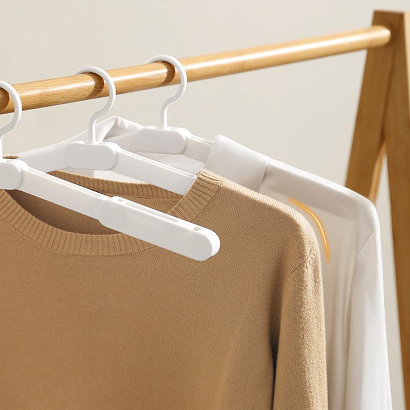 Travel Hangers Premium Foldable Hangers Sturdy Space-Saving For Suitcase Plastic Travel Accessories Portable Clothes Hanger