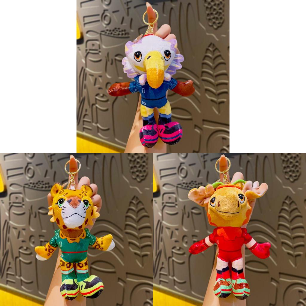 Global Football Cup Plush Mascot Keychain With Cute Design For Gift Giving And Travel Souvenirs