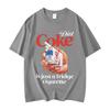Lustiges Abstraktes Print Baumwoll-T-Shirt Herren Streetwear Lässiges Kurzarm-T-Shirt