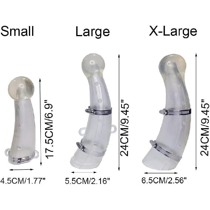 Small Size Silicone Goats Calf Cattle Bull Cow Horn Cover Anti-Fight Protective Cover Cow Horn Protector Round Cornered With