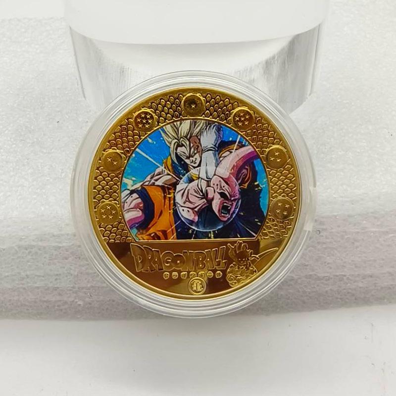 Dragon Ball Commemorative Medal, Colorful, Classic, Anime, Gold Coin, Creative Small Coin, Sun Wukong Coin, Children's Toy, Stocking Stuffers