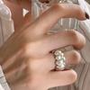 VENTFILLE 925 Sterling Silver Frosting Ring For Women Minimalist Irregular Versatile Fashion Elegant Jewelry Gift Dropshipping
